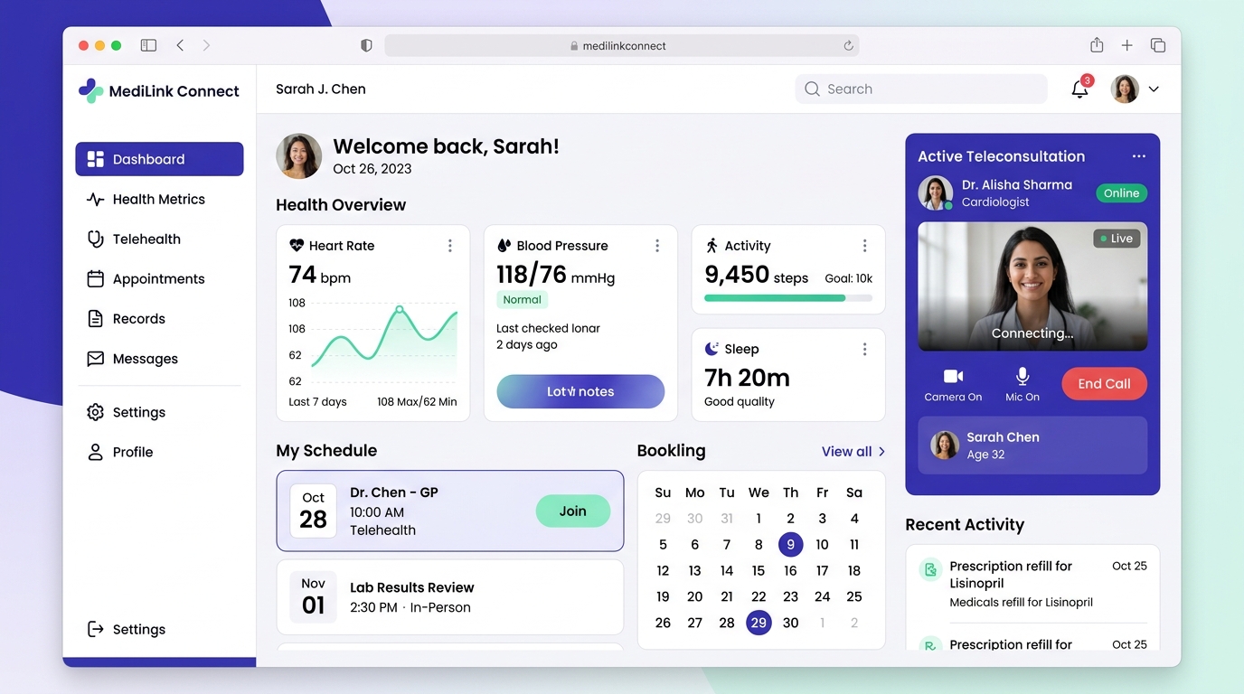 MediLink Connect - Telemedicine Portal